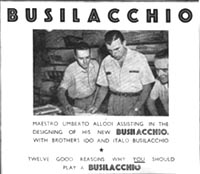 Busillachio Advert featuring Umberto Allodi
